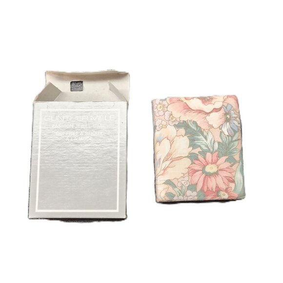 Vintage Gunther Mele Floral Jewelry Case – 1970s–80s Canadian Cottagecore - Picture 5 of 7